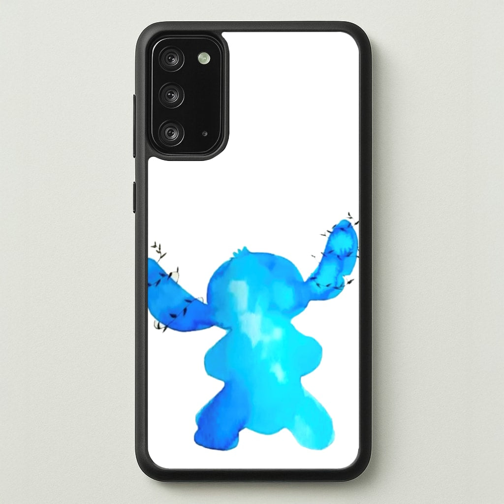 Watercolour Blue Alien Disney - Disney Phone Case for Galaxy Note 20