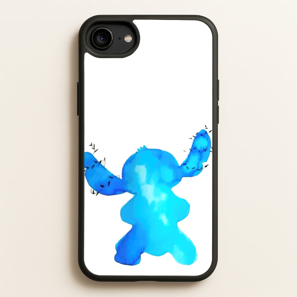 Watercolour Blue Alien Disney - Disney Phone Case for iPhone 6 / 7 / 8 / SE