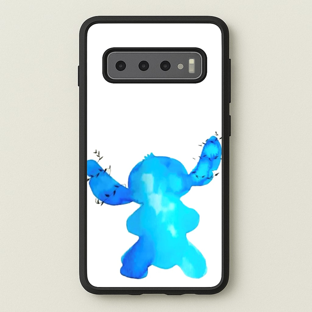 Watercolour Blue Alien Disney - Disney Phone Case for Galaxy S10