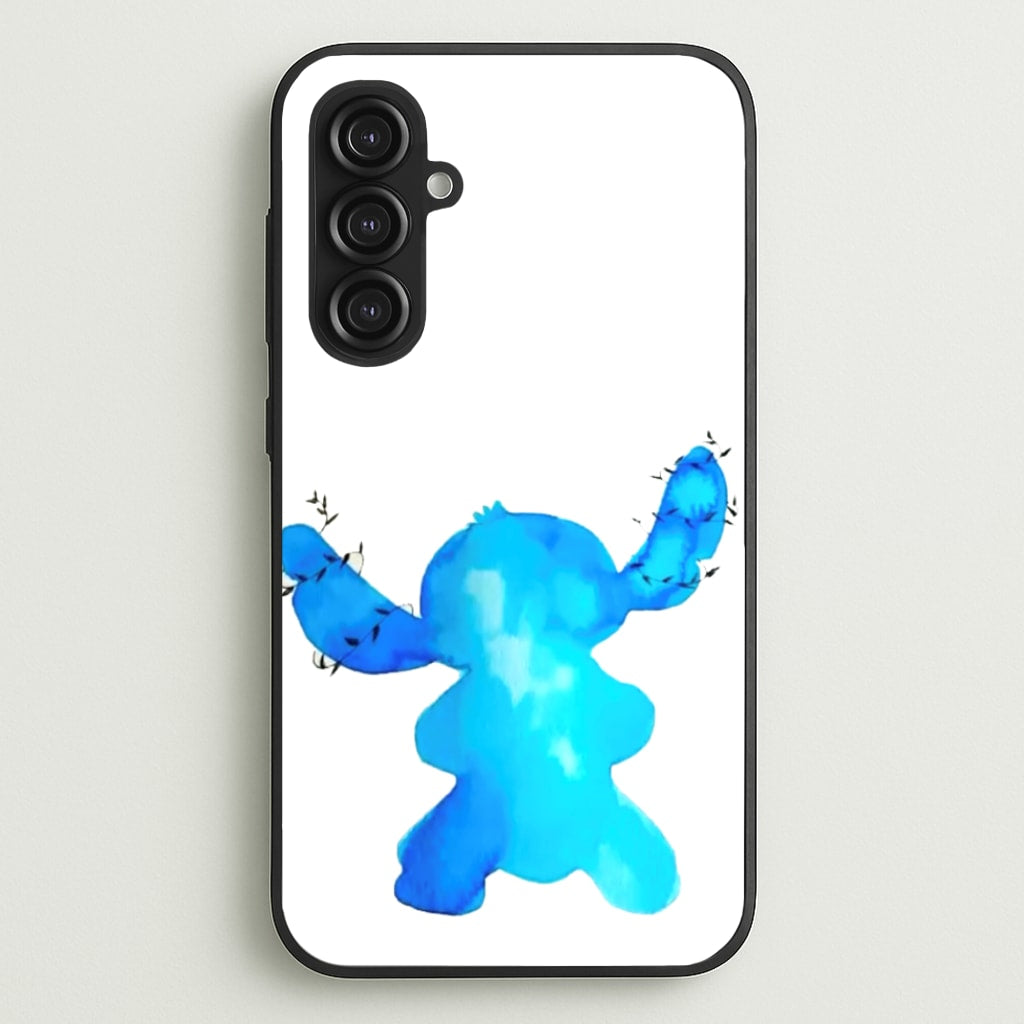 Watercolour Blue Alien Disney - Disney Phone Case for Galaxy S23FE