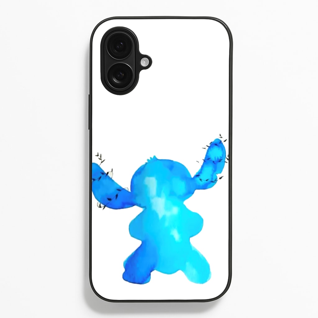 Watercolour Blue Alien Disney - Disney Phone Case for iPhone 16 Plus