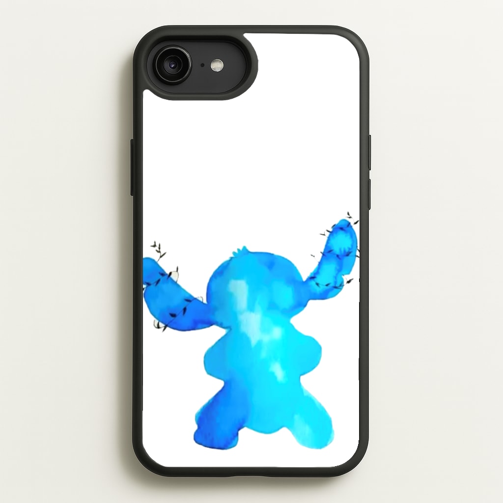 Watercolour Blue Alien Disney - Disney Phone Case for iPhone 6 Plus / 7 Plus / 8 Plus