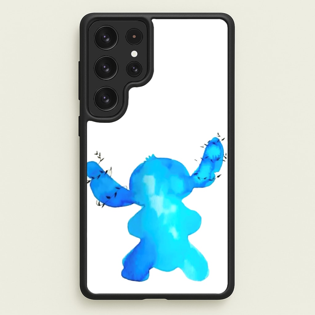 Watercolour Blue Alien Disney - Disney Phone Case for Galaxy S23 Ultra