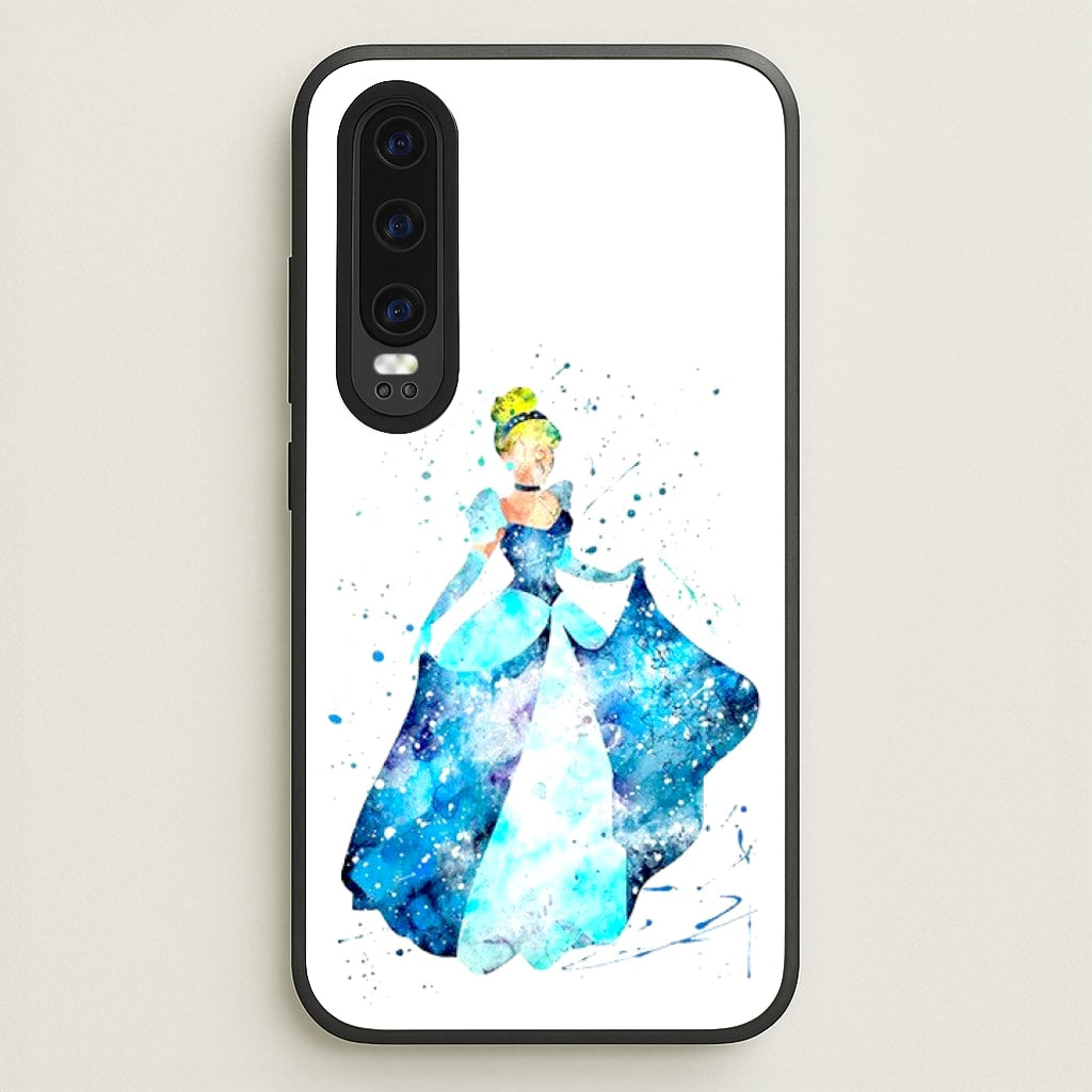 Watercolour Cinderella Fairytale - Disney Phone Case for Huawei P30