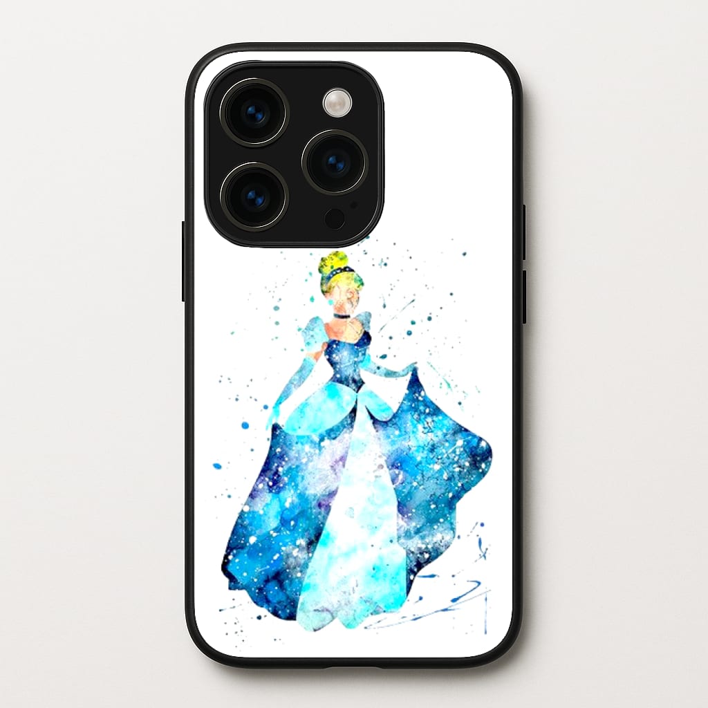 Watercolour Cinderella Fairytale - Disney Phone Case for iPhone 15 Pro