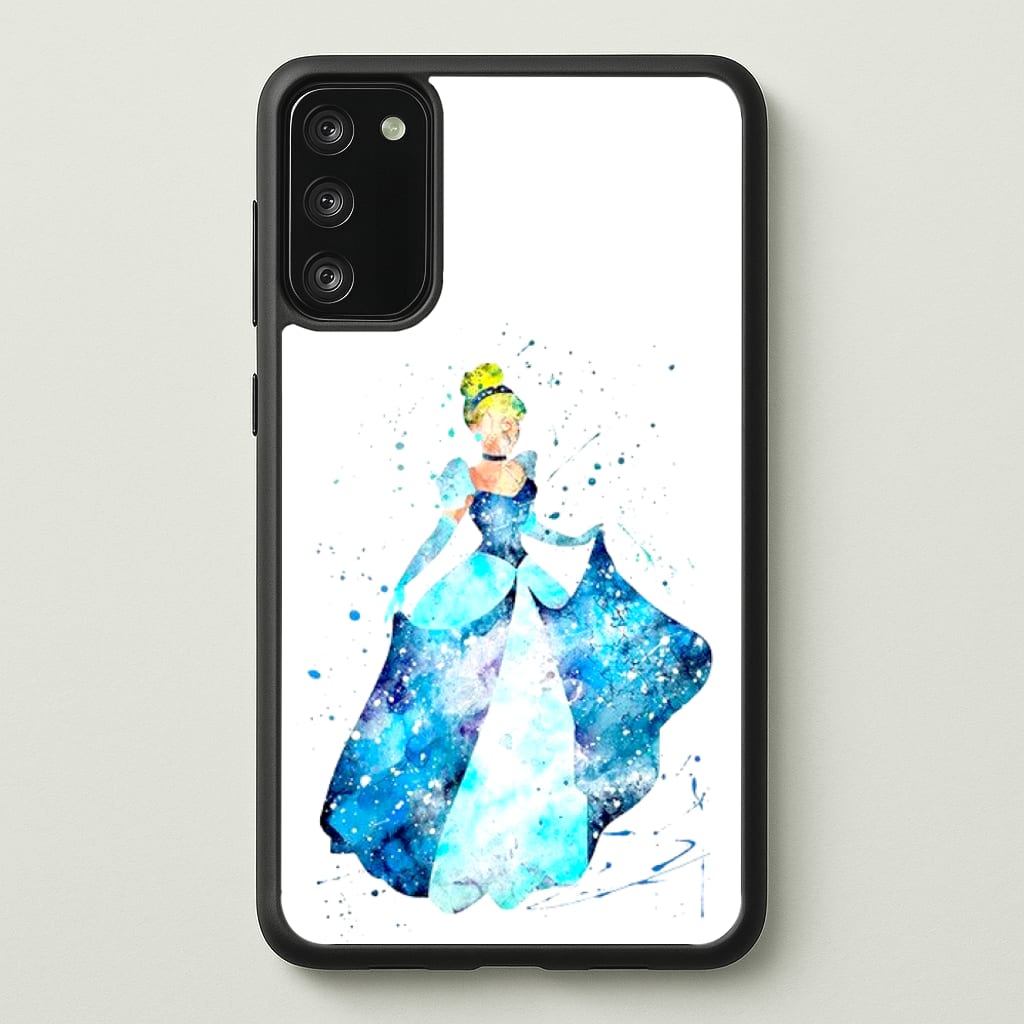 Watercolour Cinderella Fairytale - Disney Phone Case for Galaxy S20