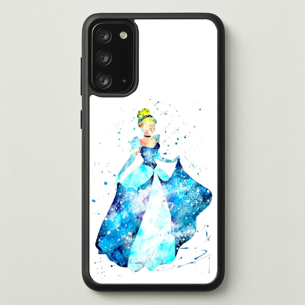 Watercolour Cinderella Fairytale - Disney Phone Case for Galaxy Note 20