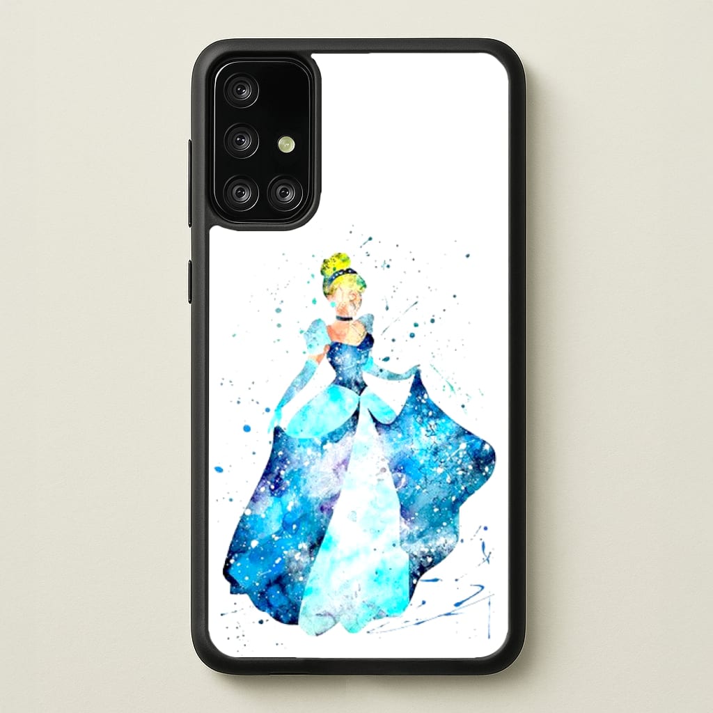 Watercolour Cinderella Fairytale - Disney Phone Case for Galaxy A71