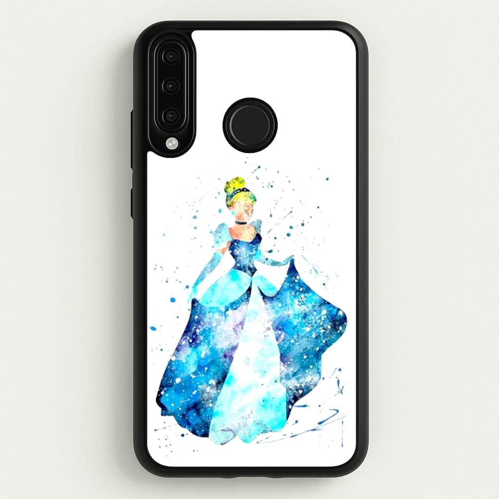 Watercolour Cinderella Fairytale - Disney Phone Case for Huawei P30 Lite