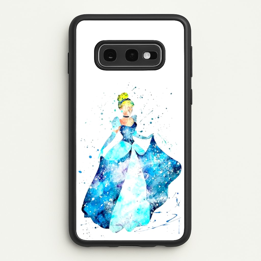 Watercolour Cinderella Fairytale - Disney Phone Case for Galaxy S10e