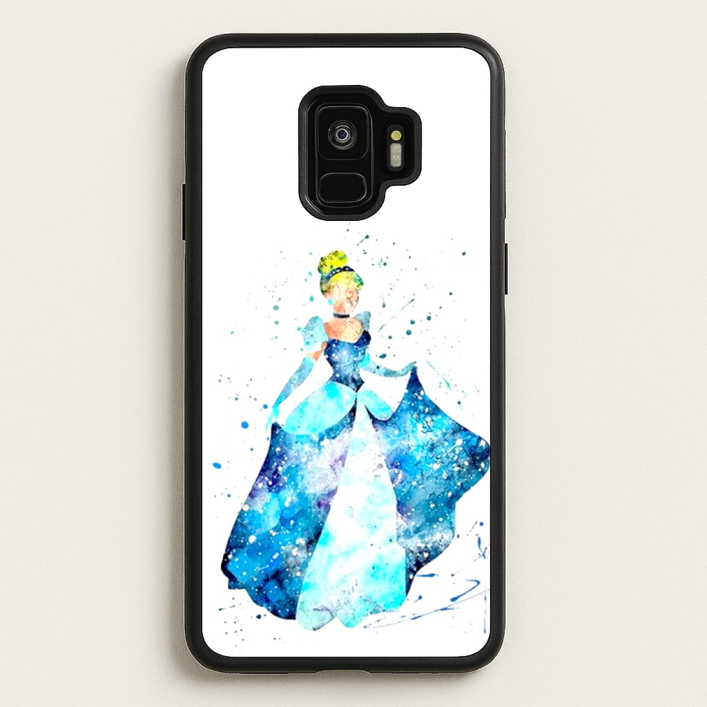 Watercolour Cinderella Fairytale - Disney Phone Case for Galaxy S9