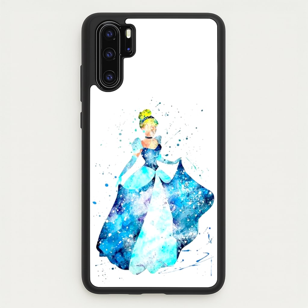 Watercolour Cinderella Fairytale - Disney Phone Case for Huawei P30 Pro