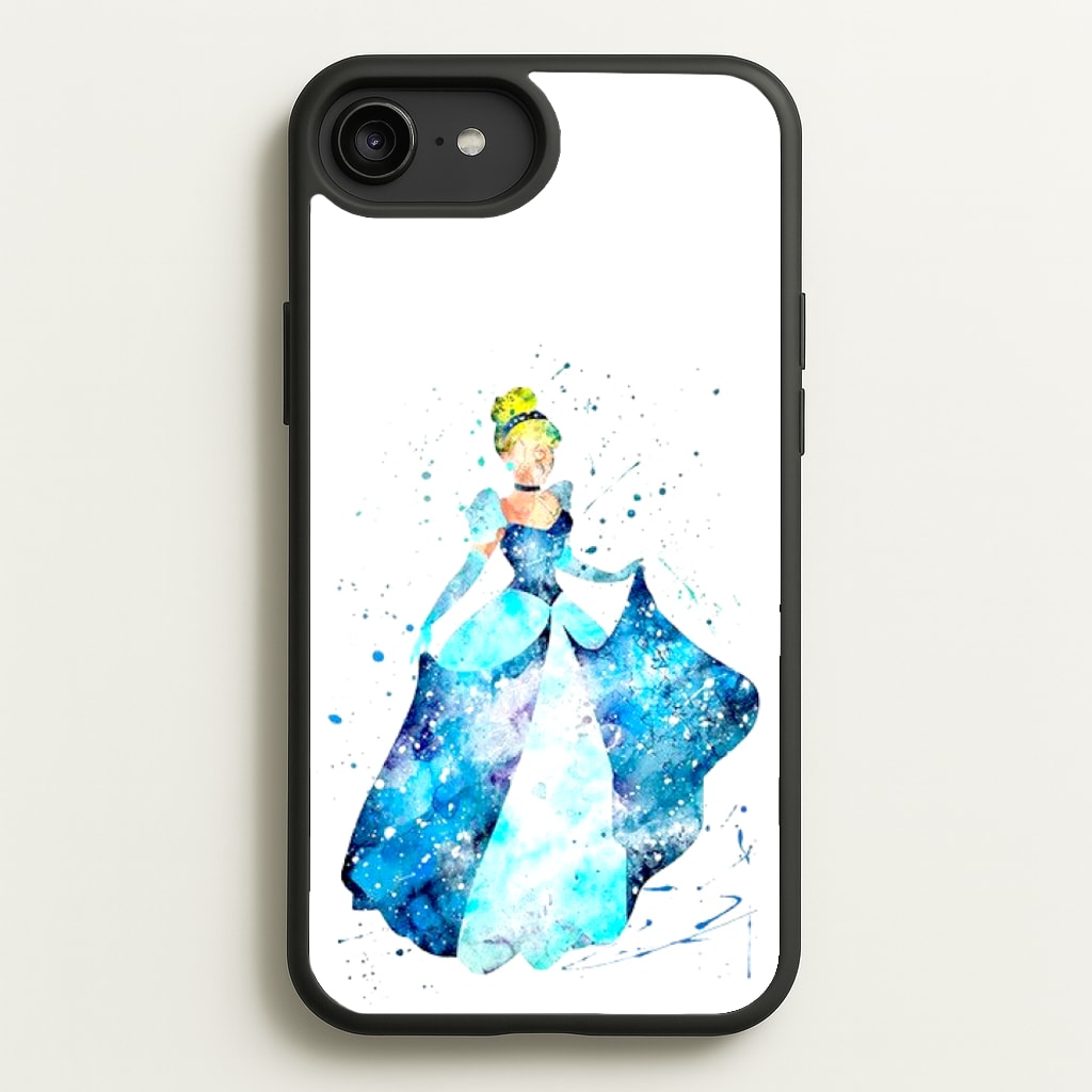 Watercolour Cinderella Fairytale - Disney Phone Case for iPhone 6 Plus / 7 Plus / 8 Plus