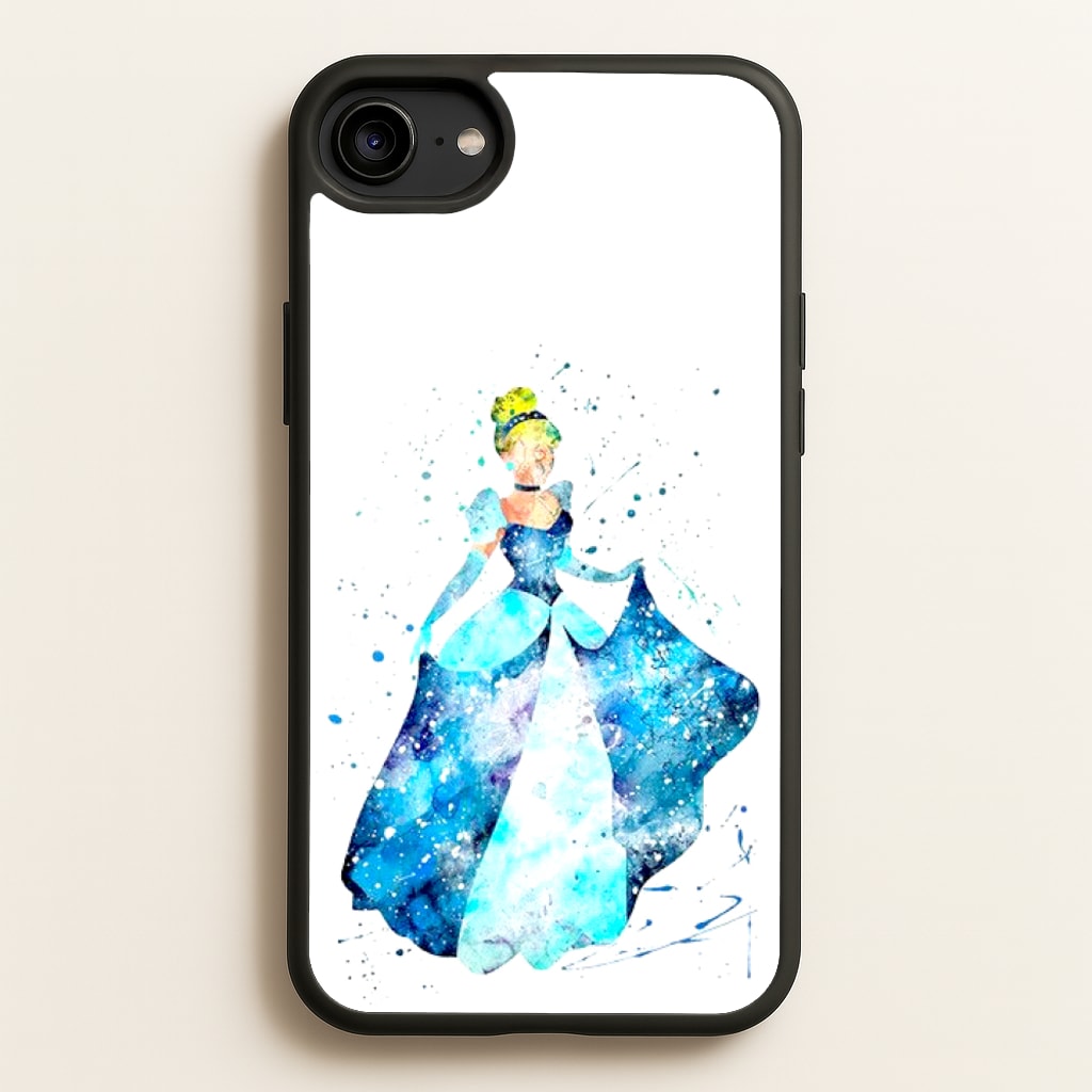 Watercolour Cinderella Fairytale - Disney Phone Case for iPhone 6 / 7 / 8 / SE