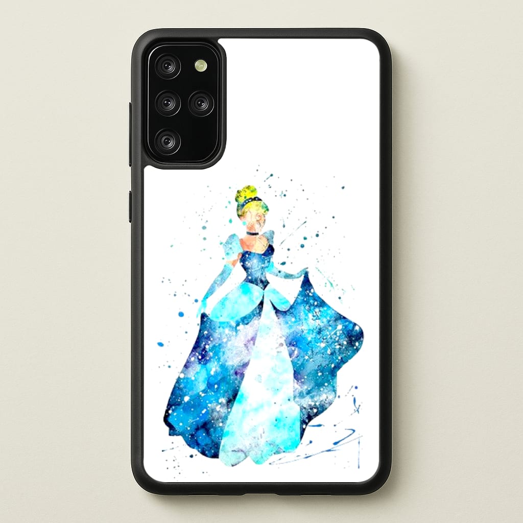 Watercolour Cinderella Fairytale - Disney Phone Case for Galaxy S20 Plus