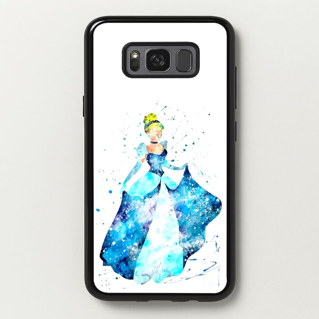 Watercolour Cinderella Fairytale - Disney Phone Case for Galaxy S8 Plus