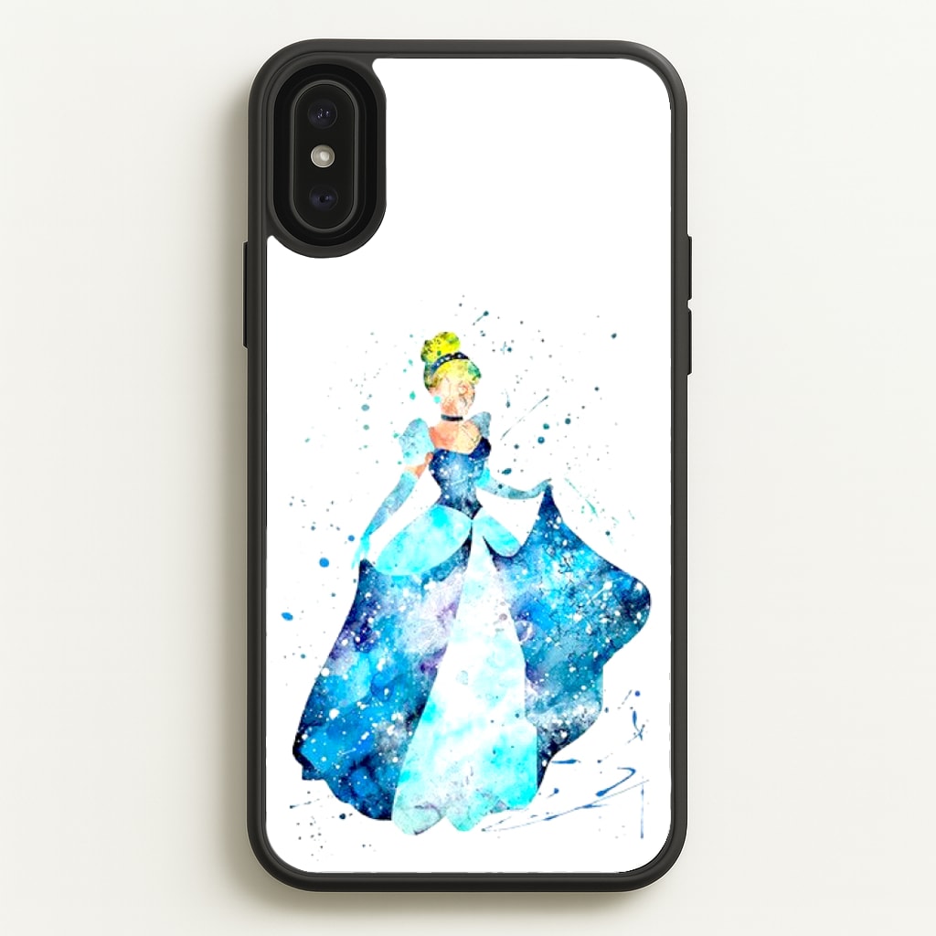 Watercolour Cinderella Fairytale - Disney Phone Case for iPhone XS Max