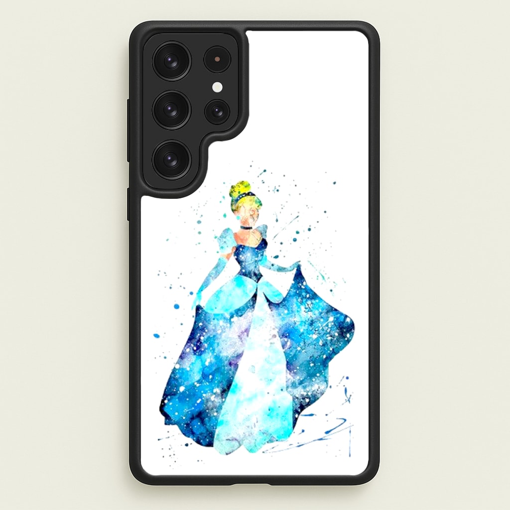 Watercolour Cinderella Fairytale - Disney Phone Case for Galaxy S23 Ultra