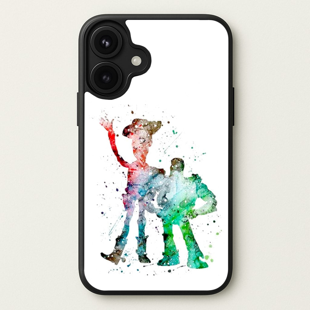 Watercolour Woody & Buzz A Story of Toys Fairytale Phone Case for iPhone 17