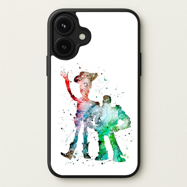 Watercolour Woody & Buzz A Story of Toys Fairytale Phone Case for iPhone 17