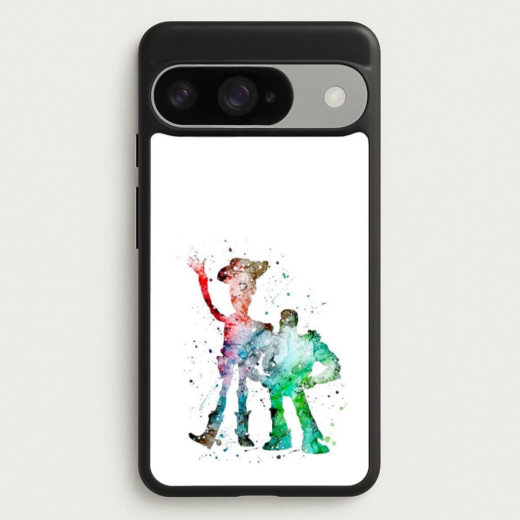 Watercolour Woody & Buzz A Story of Toys Fairytale Phone Case for Google Pixel 10 / 10 Pro