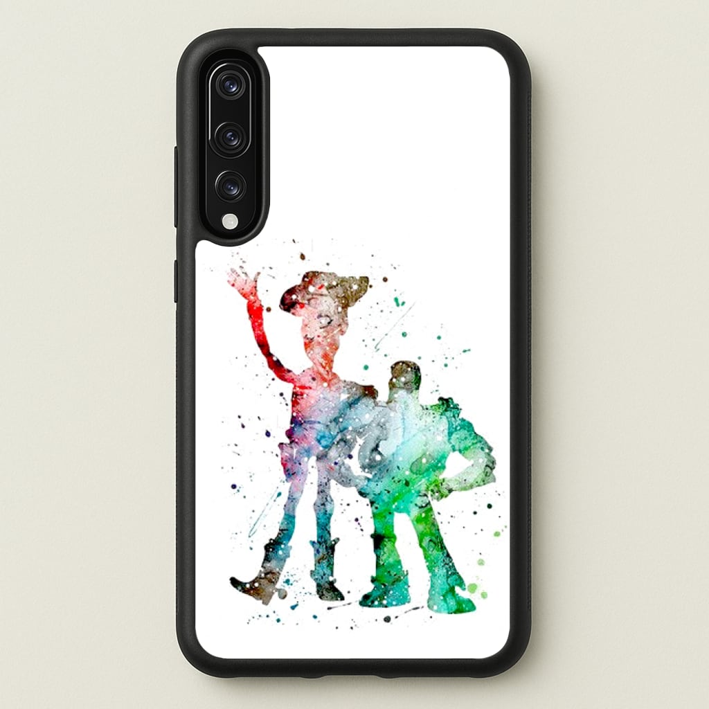 Watercolour Woody & Buzz A Story of Toys Fairytale - Disney Phone Case for Huawei P20 Pro
