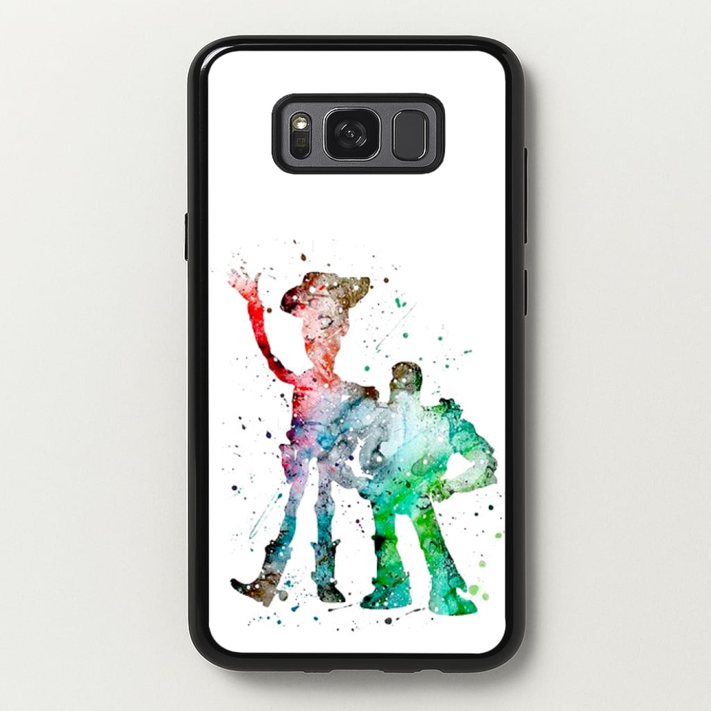 Watercolour Woody & Buzz A Story of Toys Fairytale - Disney Phone Case for Galaxy S8 Plus