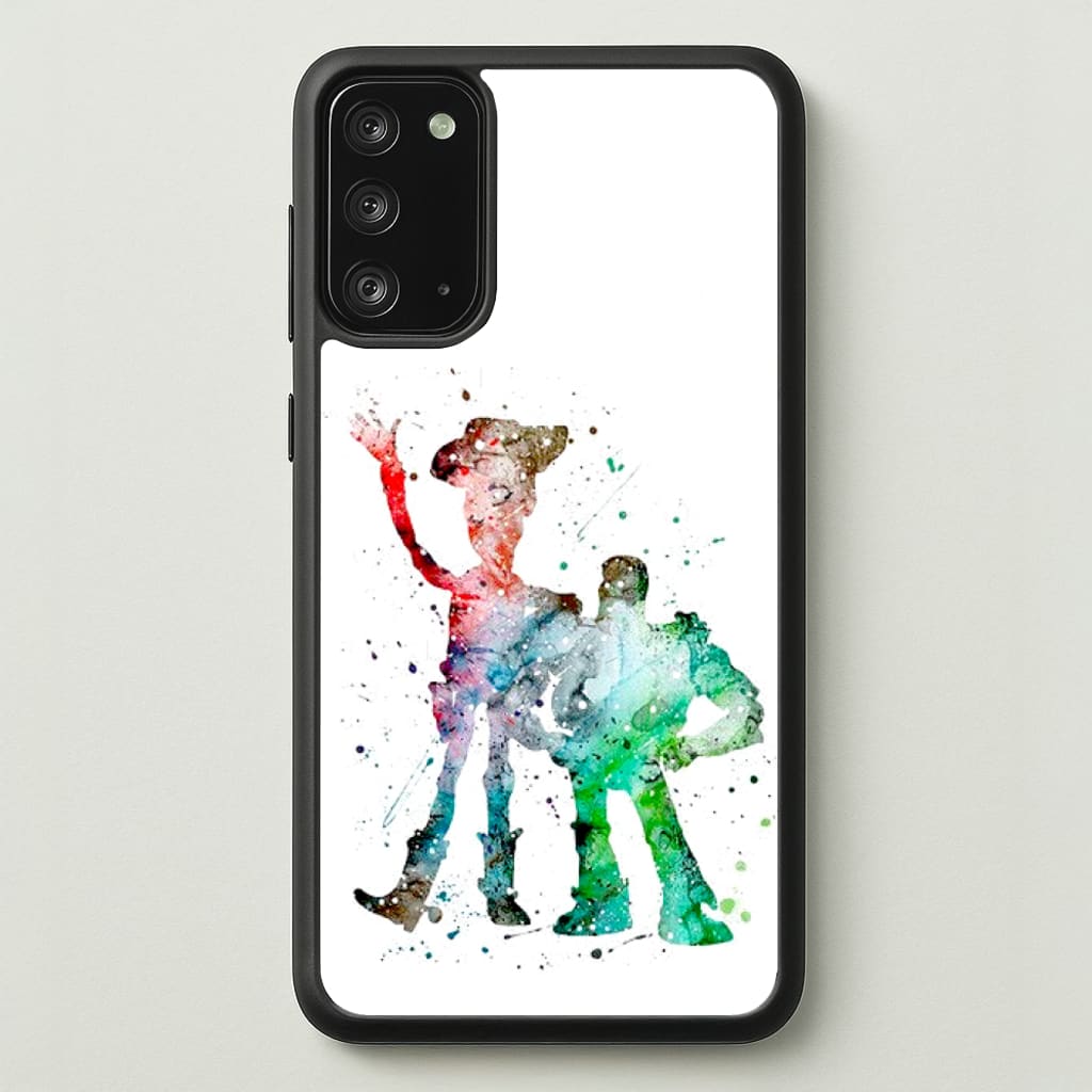 Watercolour Woody & Buzz A Story of Toys Fairytale - Disney Phone Case for Galaxy Note 20