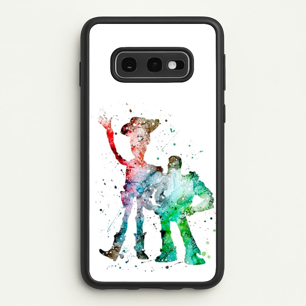 Watercolour Woody & Buzz A Story of Toys Fairytale - Disney Phone Case for Galaxy S10e