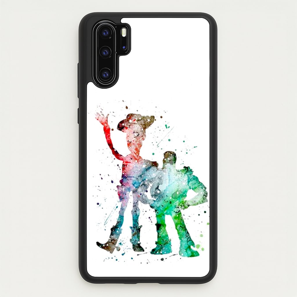 Watercolour Woody & Buzz A Story of Toys Fairytale - Disney Phone Case for Huawei P30 Pro