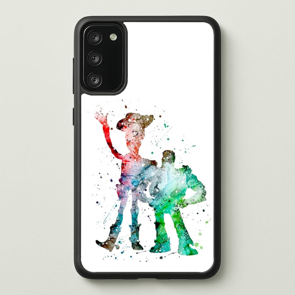 Watercolour Woody & Buzz A Story of Toys Fairytale - Disney Phone Case for Galaxy S20FE