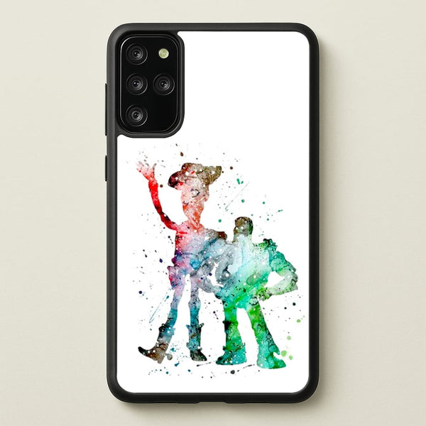 Watercolour Woody & Buzz A Story of Toys Fairytale - Disney Phone Case for Galaxy S20 Plus