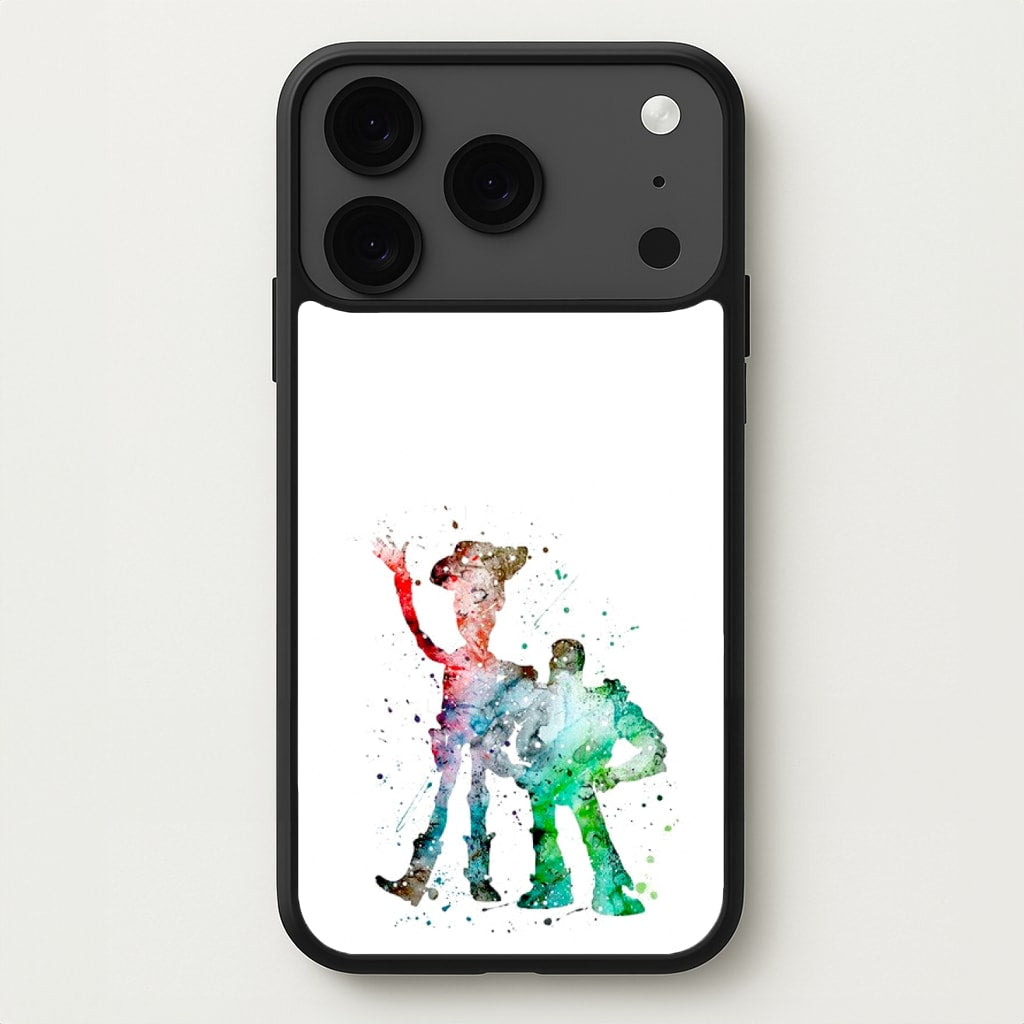 Watercolour Woody & Buzz A Story of Toys Fairytale Phone Case for iPhone 17 Pro