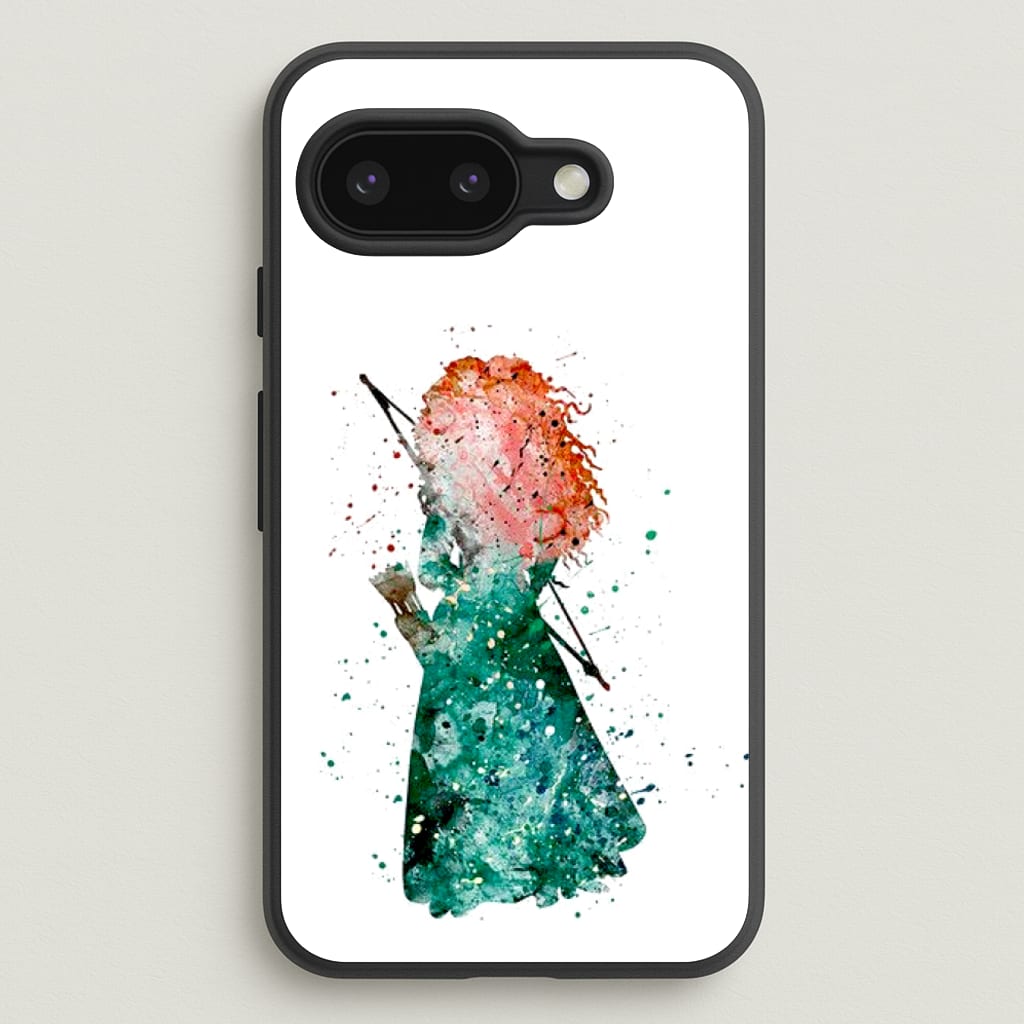 Watercolour Princess Merida Brave Fairytale - Disney Phone Case for Google Pixel 9a