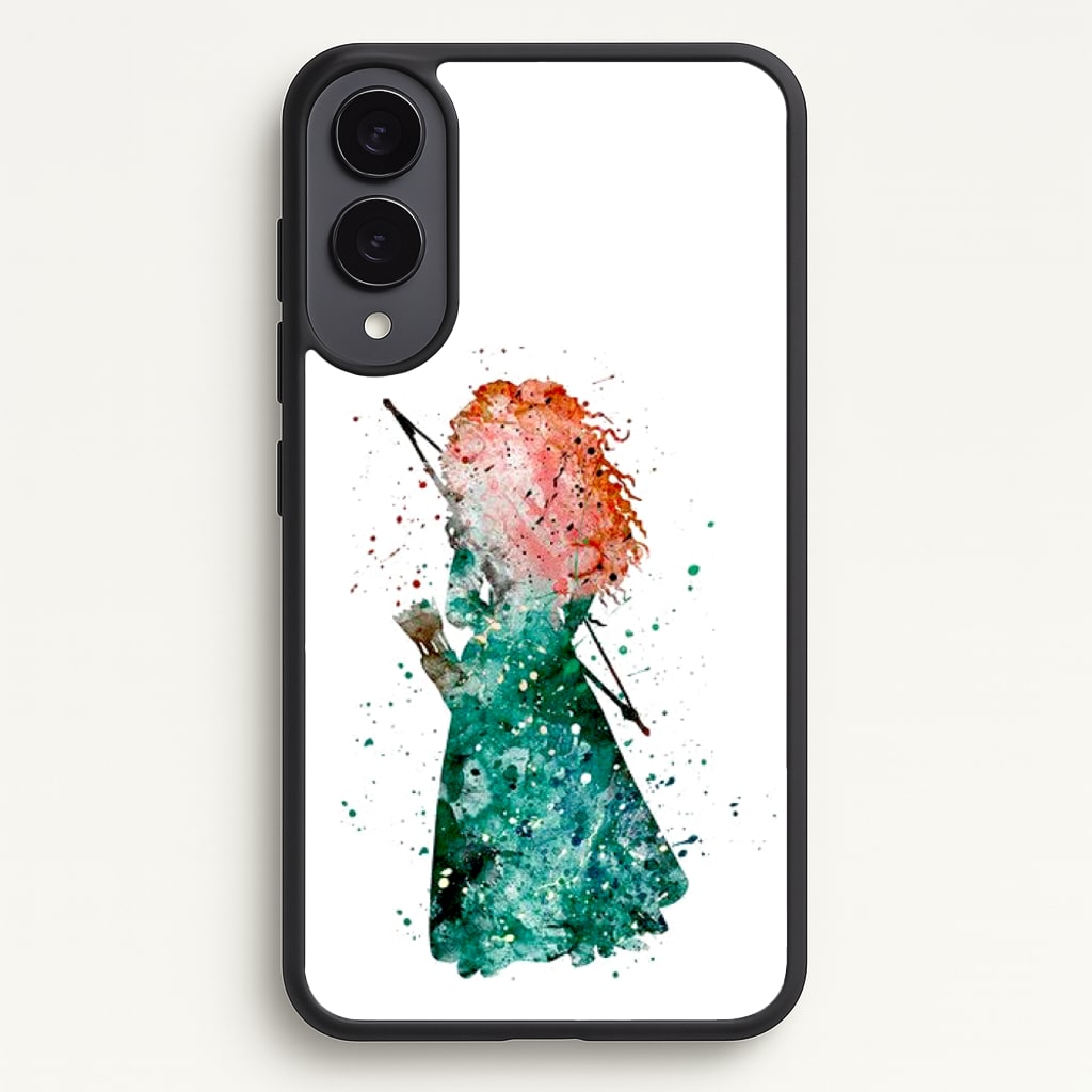 Watercolour Princess Merida Brave Fairytale - Disney Phone Case for Galaxy S25 Edge