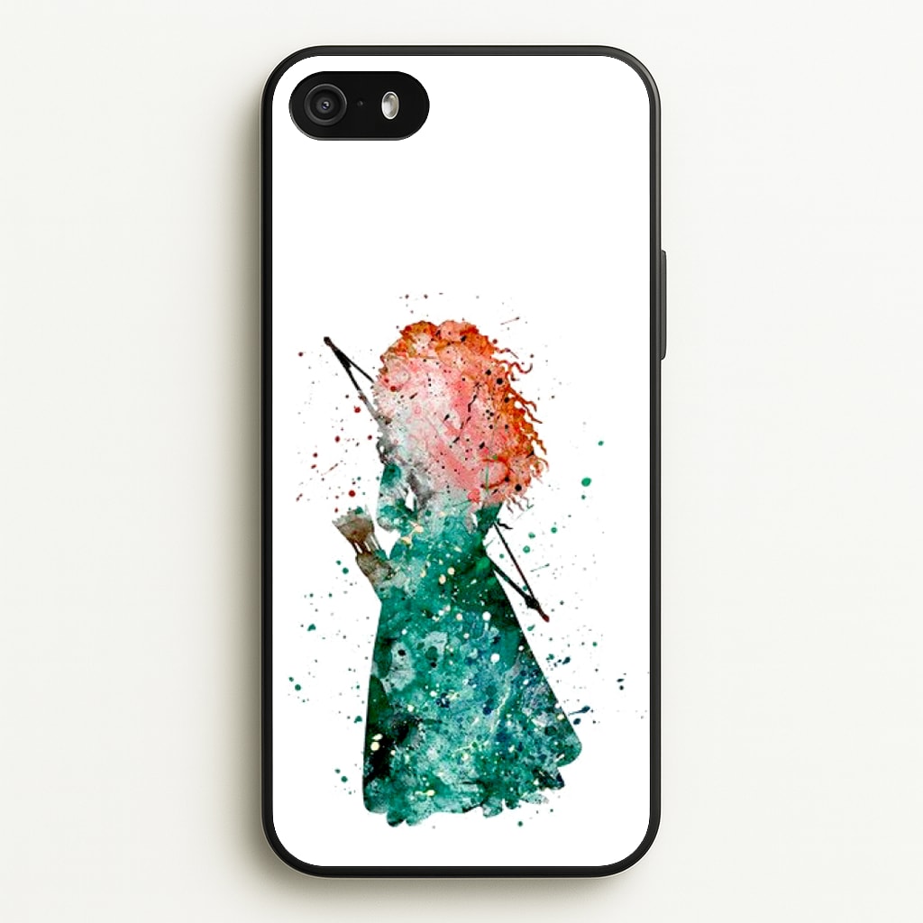 Watercolour Princess Merida Brave Fairytale - Disney Phone Case for iPhone 5 / 5s / SE 2016