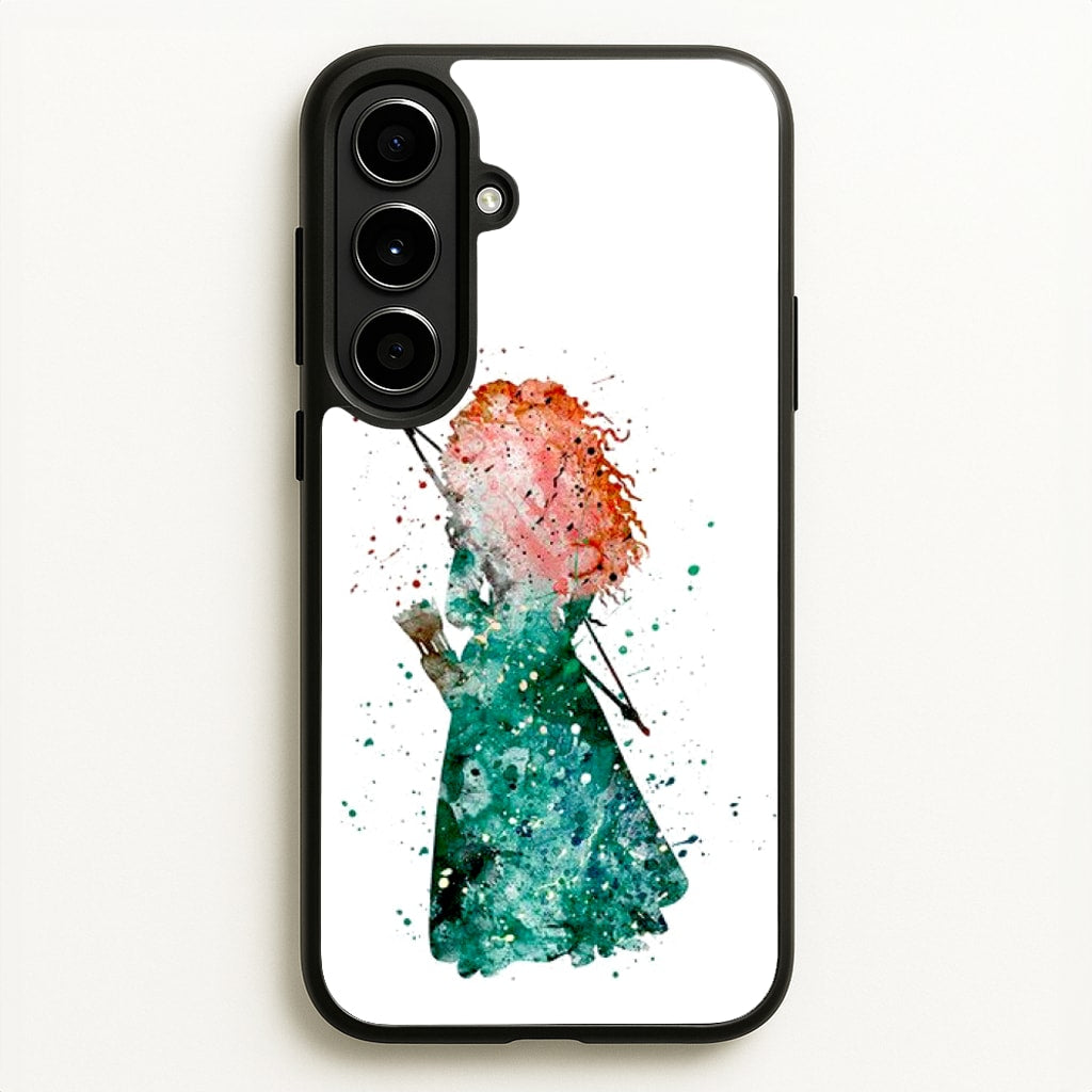 Watercolour Princess Merida Brave Fairytale - Disney Phone Case for Galaxy A56