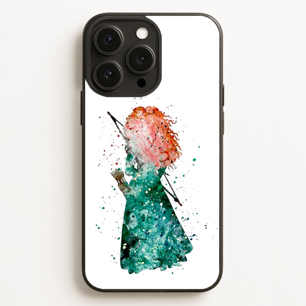 Watercolour Princess Merida Brave Fairytale - Disney Phone Case for iPhone 12 Pro Max
