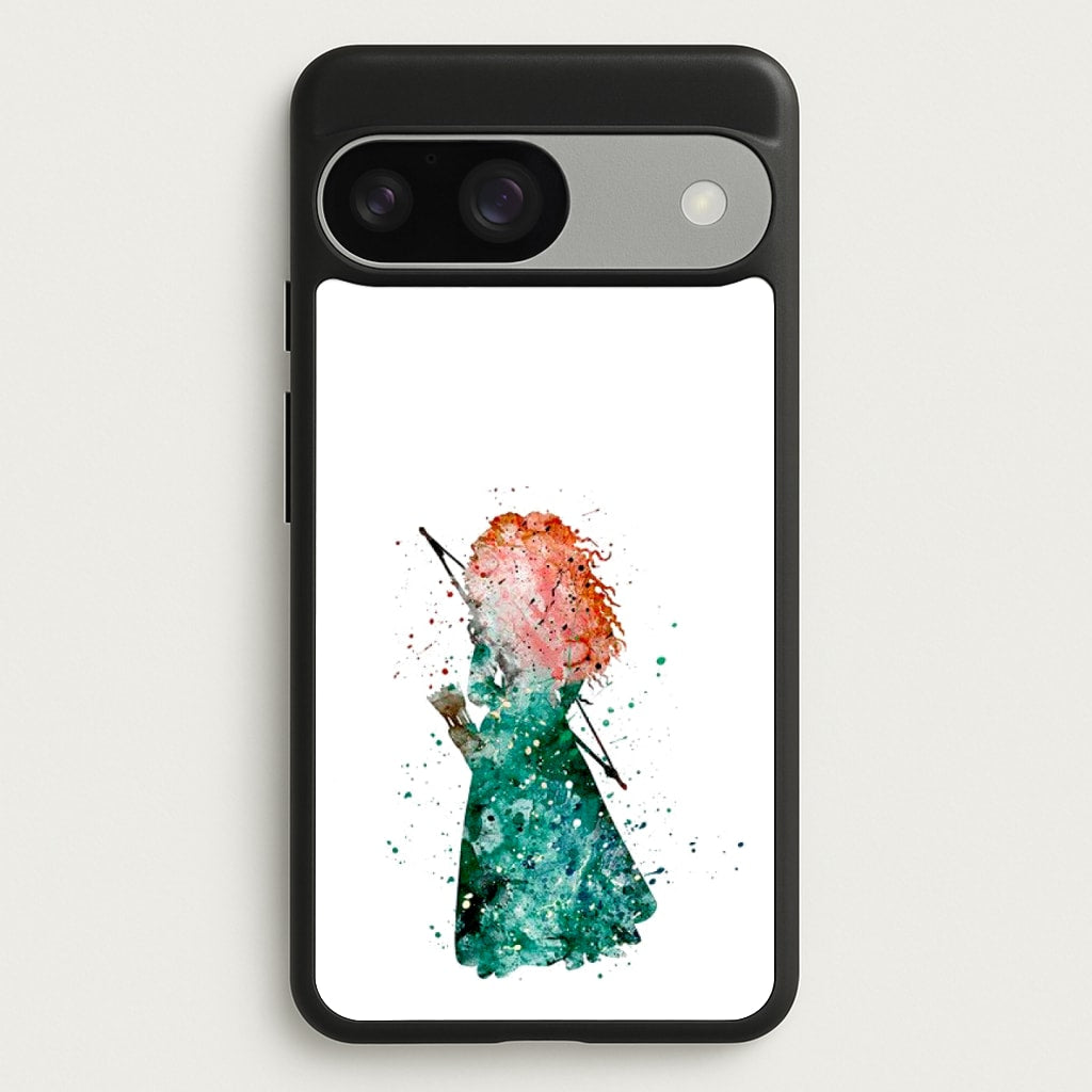 Watercolour Princess Merida Brave Fairytale - Disney Phone Case for Google Pixel 9 / 9 Pro