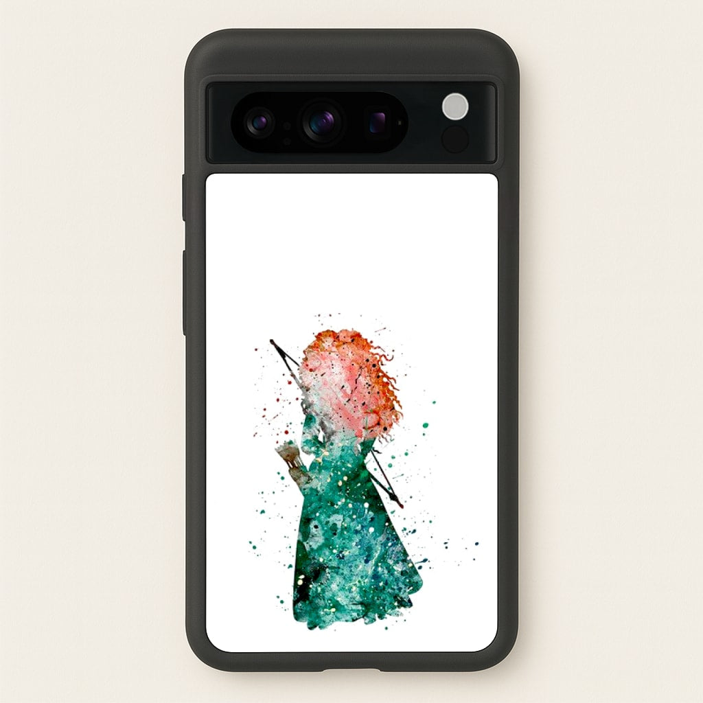 Watercolour Princess Merida Brave Fairytale - Disney Phone Case for Google Pixel 8 Pro