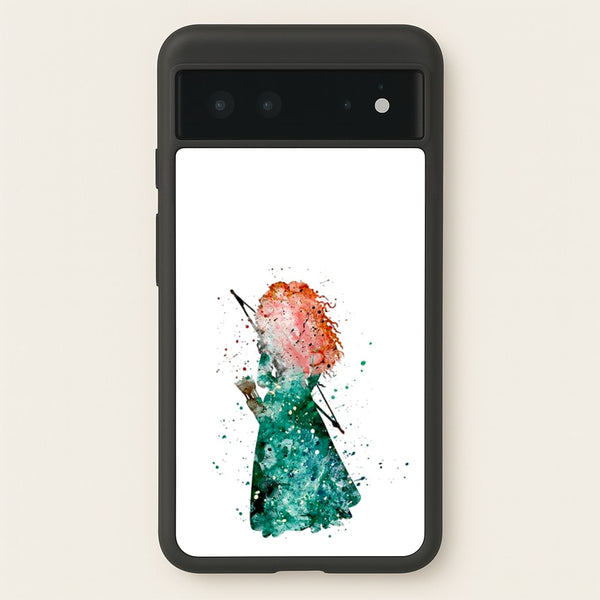 Watercolour Princess Merida Brave Fairytale - Disney Phone Case for Google Pixel 6