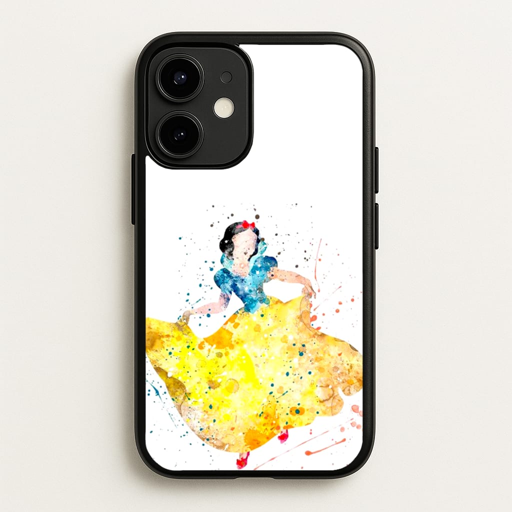 Watercolour Snow White Fairytale - Disney Phone Case for iPhone 12 / 12 Pro