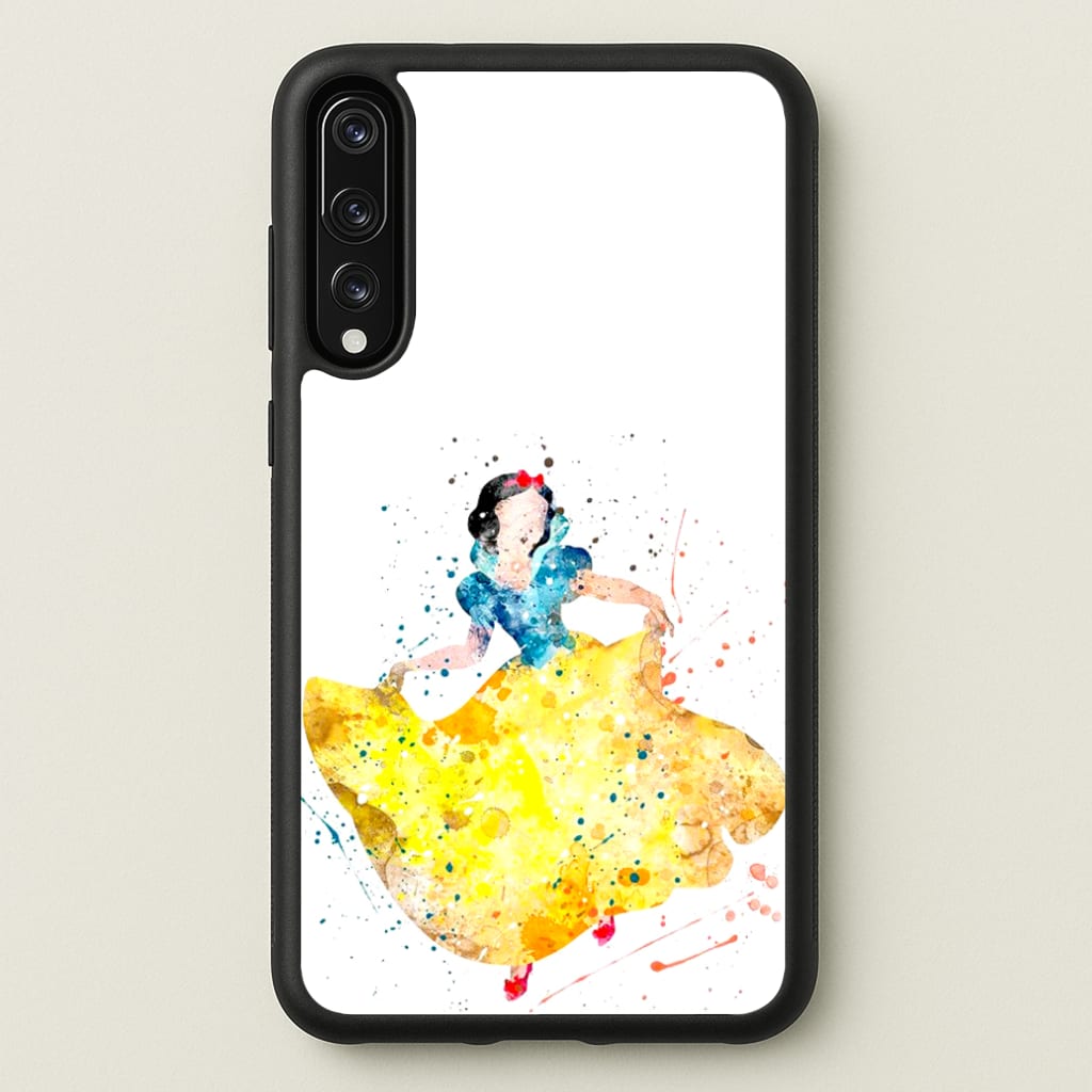 Watercolour Snow White Fairytale - Disney Phone Case for Huawei P20 Pro