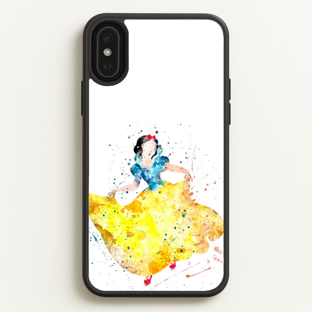 Watercolour Snow White Fairytale - Disney Phone Case for iPhone XS Max