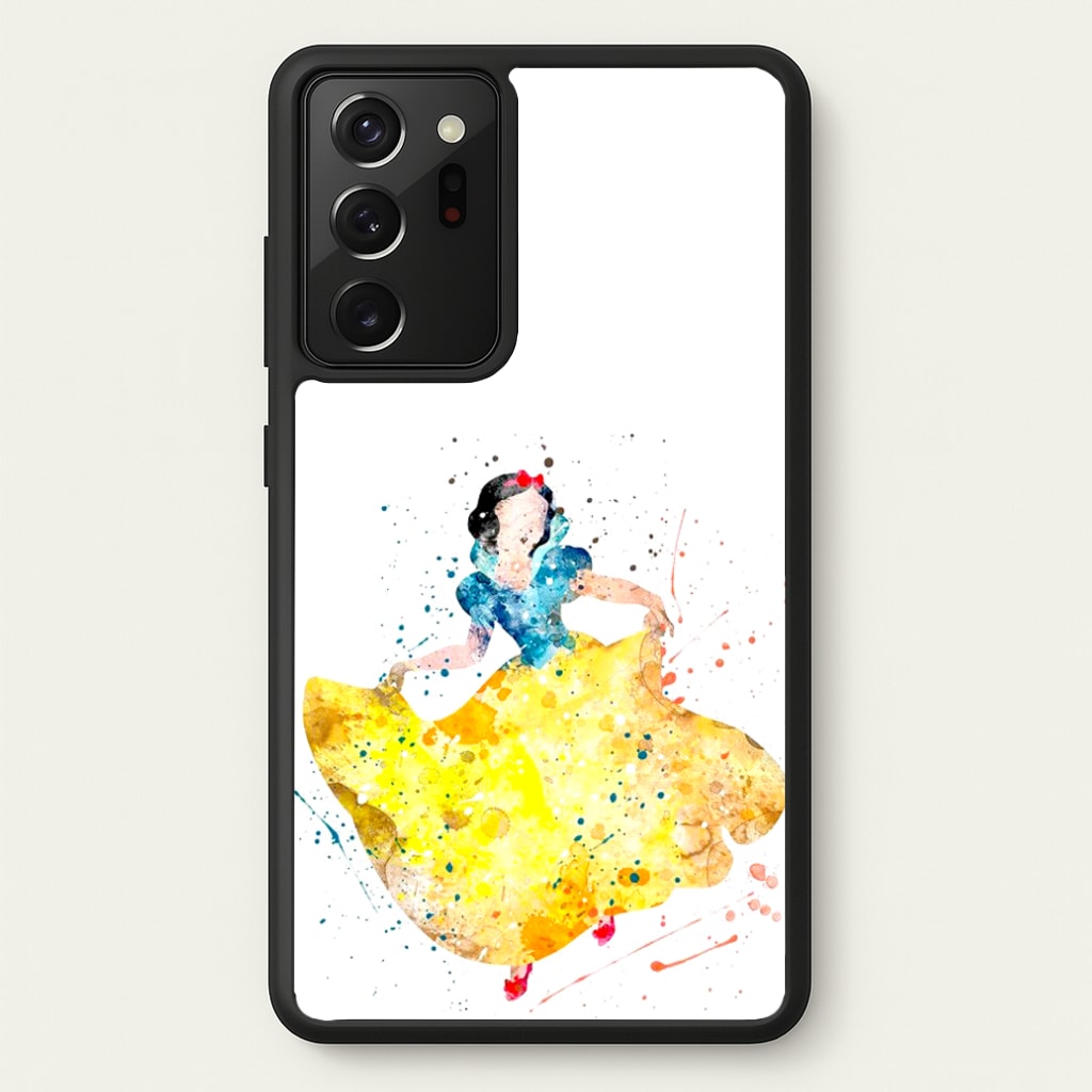 Watercolour Snow White Fairytale - Disney Phone Case for Galaxy Note 20 Ultra