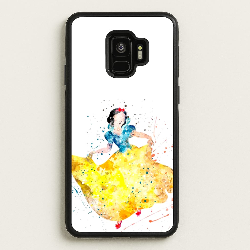 Watercolour Snow White Fairytale - Disney Phone Case for Galaxy S9