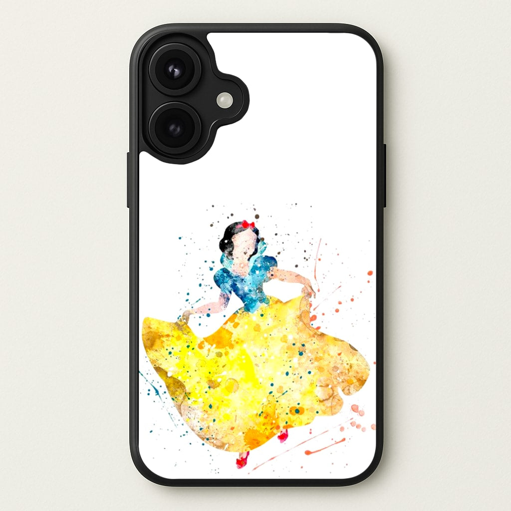 Watercolour Snow White Fairytale Phone Case for iPhone 17
