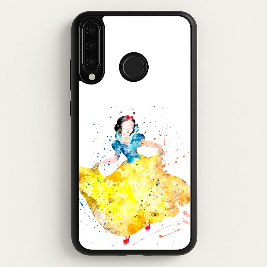 Watercolour Snow White Fairytale - Disney Phone Case for Huawei P30 Lite