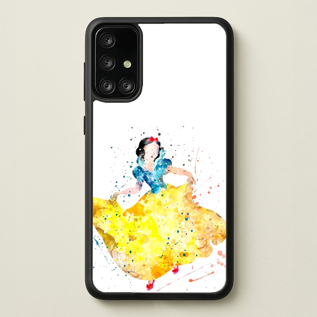 Watercolour Snow White Fairytale - Disney Phone Case for Galaxy A71