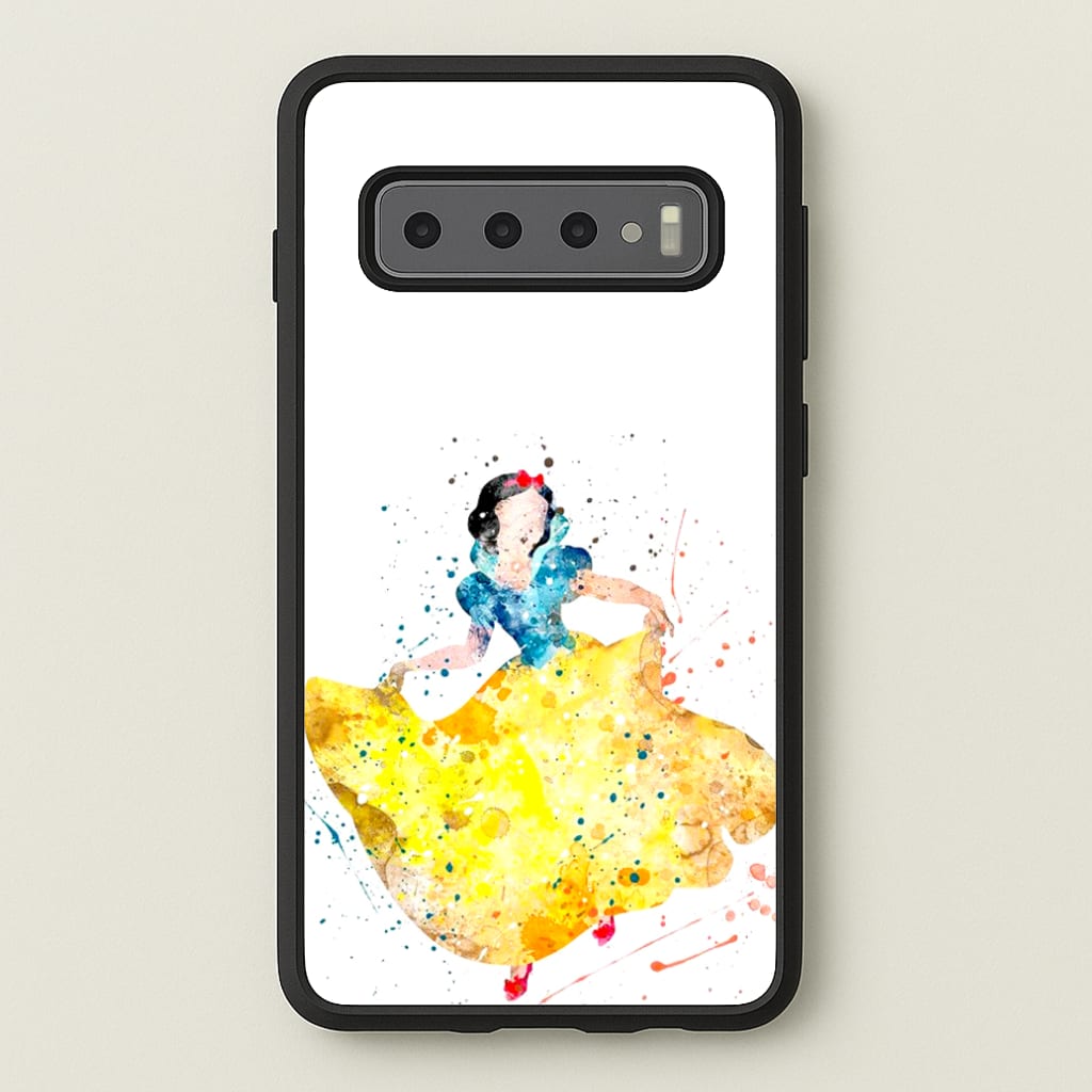 Watercolour Snow White Fairytale - Disney Phone Case for Galaxy S10